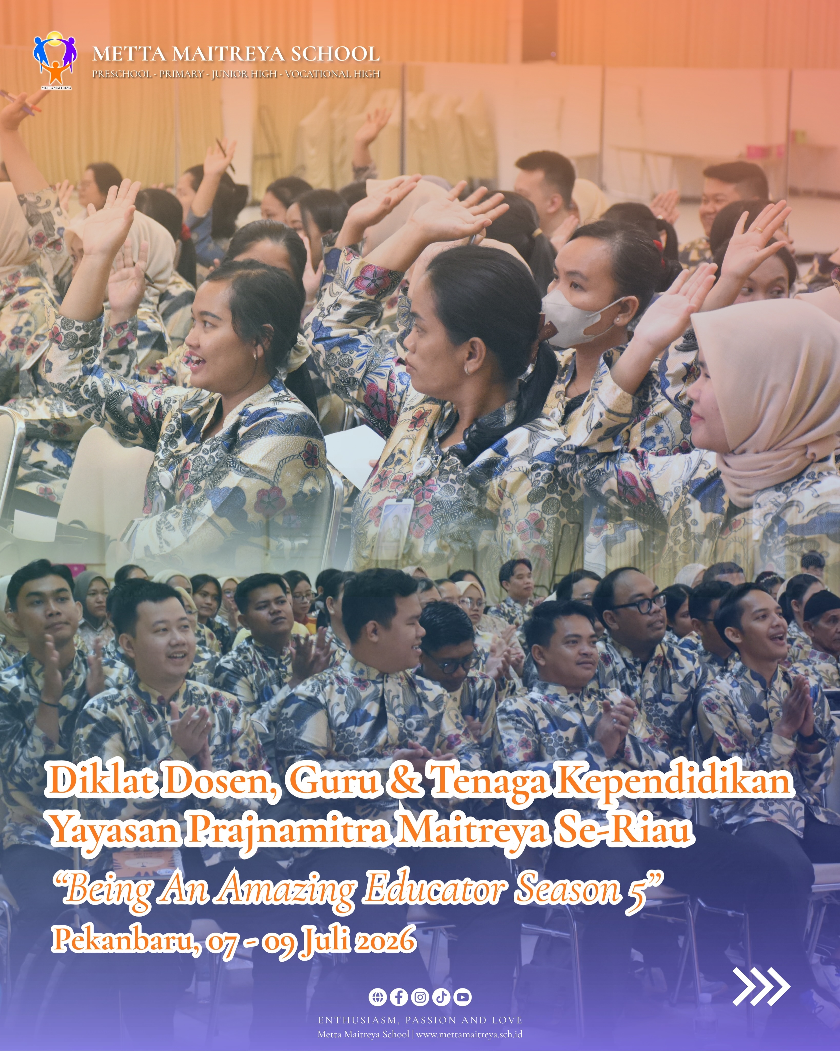 Diklat Dosen, Guru & Tenaga Kependidikan Yayasan Prajnamitra Maitreya Se-Riau Season 5